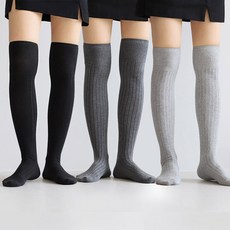 COZY LABEL 女款羅紋高筒襪 3雙