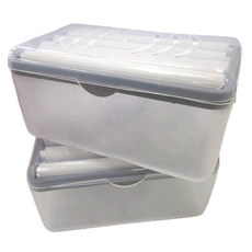 DailyPick 洗衣皂起泡滾輪洗衣盒, 灰色, 2個