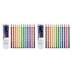 TUCO.B Easy Start Jumbo大三角洞洞油性色鉛筆, 2組, 12色