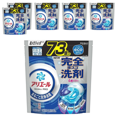 ARIEL 日本原裝進口 4D抗菌洗衣球 經典抗菌 藍色, 73顆, 6袋