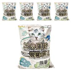 QQ KIT 無香味環保紙砂, 5L, 5包