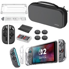 JOYTRON Switch 2多合一必備配件 8件組, 1套, 黑色, 單一商品