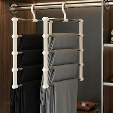 엔도브 공간활용 5단 바지걸이, 화이트, 2개