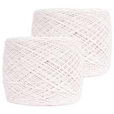 純棉捲筒毛線 12股, 單一顏色, 2個