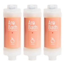 듀벨 아로바스 비타민 염소제거 향기 샤워필터, 3개, 피치향