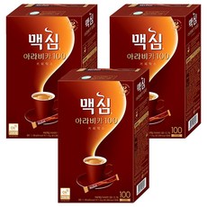Maxim 麥心 阿拉比卡100咖啡 三合一 100條, 11.8g, 3盒