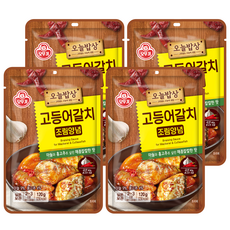 오뚜기 오늘밥상 고등어갈치 조림양념, 120g, 4개