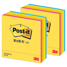 3M Post-it 利貼 3M螢光筆記便利貼 CU-33 76*76mm, 混色, 225件, 2個