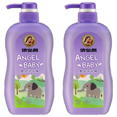 依必朗 Angel Baby 嬰兒沐浴精, 專為寶寶設計, 溫和配方, 金盞花萃取精華, 維他命E, 舒緩乾燥, 600ml, 2瓶