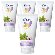 도브 바디러브 어웨이크닝 케어 핸드크림 그린티 앤 라벤더 향, 75ml, 4개