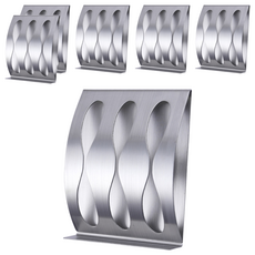 SallimTeriar 不銹鋼三爪牙刷架, 單色, 6個