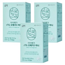 AG HEALTH iMega rTG Omega-3補充膠囊, 60顆, 3個