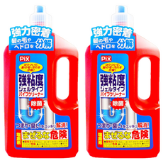 Pix 強黏度凝狀水管清潔劑, 2瓶
