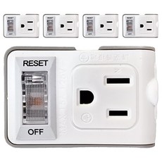 SUPERCELL 超電王 1切2座安全小壁插, MAX 15A 125VAC, 64.8mm, SNB634, 5個