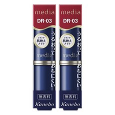 media 媚點 台灣公司貨 滋潤持久型唇膏, DR-3, 2支, 3g