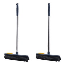 U mop 浴室地板刷, 23cm 加大刷頭清潔省時 刮刷兩用刷, 混合色, 2個