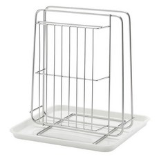 GOZENBO 御膳坊 304不鏽鋼刀板架組 19.5 x 14.7 x 22.5cm 附盤, 10-S0005, 1組