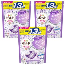 Bold 日本原裝進口 4D洗衣膠囊補充包 薰衣草茉莉, 14顆, 3袋