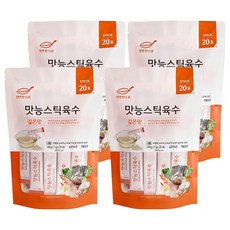 천연한스푼 석하 깊은맛 맛능 스틱 육수 20p, 140g, 4개