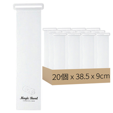 衣物收納捲帶 小號 20個, 透明色, 1組