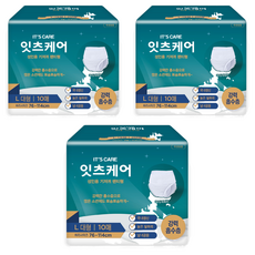 잇츠케어 男女通用成人紙尿褲 褲型, 3個, 10入, 大型