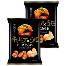 Kirara 起司米菓 魚子醬海膽風味, 42g, 2包