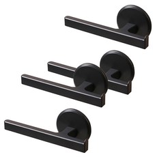 DIBLIC 免鑽孔沐浴巾架 沐浴巾掛架 沐浴球 毛巾 浴室掛勾, 4個, 黑色