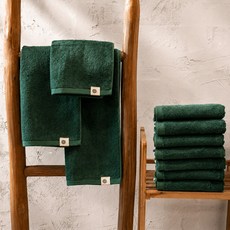 SOFT TOUCH Breeze 毛巾 200g 40支 粉精梳棉, 翡翠綠, 10個