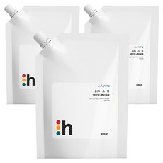 순소유 순 恂 소유 액상 세탁세제 리필형, 800ml, 3개