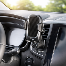 Chameleon360 車用一鍵式出風口手機支架, 黑色, 1個