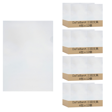 DaTaBanK 三田文具 A5 L型文件夾 E-310-A5 12個, 透明, 16包