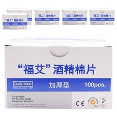 福艾酒精棉片, 100片, 6盒