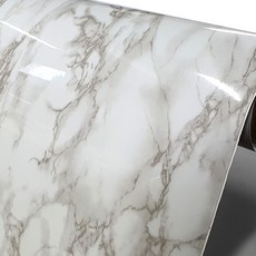 韓國壁紙地板貼紙 KOR-218, 高光大理石米色