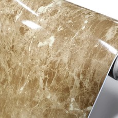 韓國Sheet 高光澤大理石地板貼 KOR-237, 米棕色, 100 x 250 cm