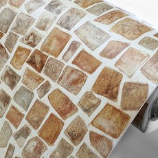 韓國SIT 鵝卵石地墊 KOR-207, 棕色, 100 x 250 cm