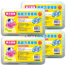 菲力家族 高拉力牙線棒, 400支, 4盒