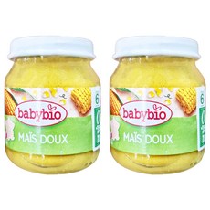 babybio 生機甜玉米泥, 130g, 2罐