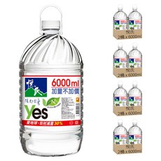 悅氏 天然水, 6000ml, 8桶