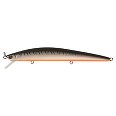 Strike Pro 彈弓米諾 米諾 Slingshot Minnow EG-145 硬餌 淡海水 路亞 釣魚 CA06ES-F 上浮 12cm, 黑色 + 灰色, 12.6g, 1個