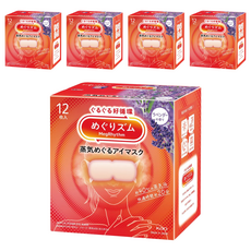 Kao 花王 MegRhythm 美舒律 蒸氣眼罩 薰衣草, 12片, 5盒