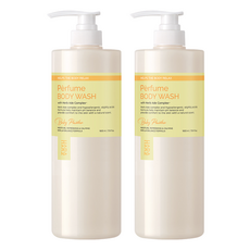 HAARAZ 草本香氛潔淨水潤沐浴乳 嬰兒爽身粉香, 2瓶, 1L