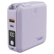 LaPO 多功能無線快充行動電源 Type-C + Lightning, WT-03CM, 海芋紫
