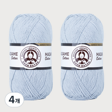 DIKTAS Madame Cotton棉質混紡毛線 2入, 31. 淡藍色, 4個