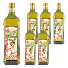 La Espanola 100%純玄米油，含糙米γ-穀維素，耐高溫，低油煙，含植物固醇，不含膽固醇, 1L, 6瓶