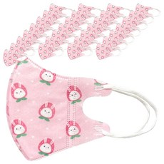 러블리앙즈 유아용 더예쁜 3겹 입체 프리미엄 마스크 초소형, 10개입, L3 딸기토끼, 3개