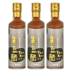 釀美舖黑豆純醋 (無加糖/發酵原醋) 100%台灣青仁黑豆發酵, 250ml, 3瓶