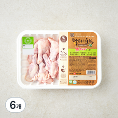 마니커 닭터의자연 무항생제 인증 1등급 닭 윗날개 봉 (냉장), 500g, 6개