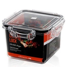 GOTMAN 方形密封保鮮盒 1200ml, 1個, 單品