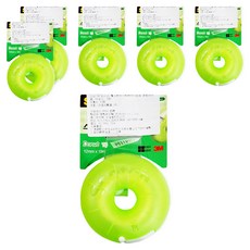 Scotch 甜甜圈造型隱形膠帶台, 蜜瓜, 6個