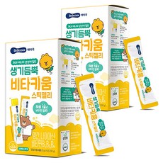 BEBECOOK 活力滿滿維他命成長果凍棒 14入, 活力維他命果凍棒, 2個, 280g